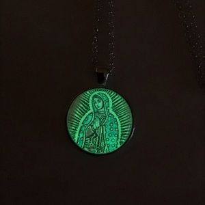 Luminous Glow Our Lady of Guadalupe necklace Nuestra Señora Senora de Guadalupe